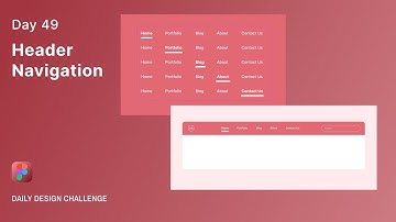 Daily UI Design Challenge | Day 49 | Header Navigation