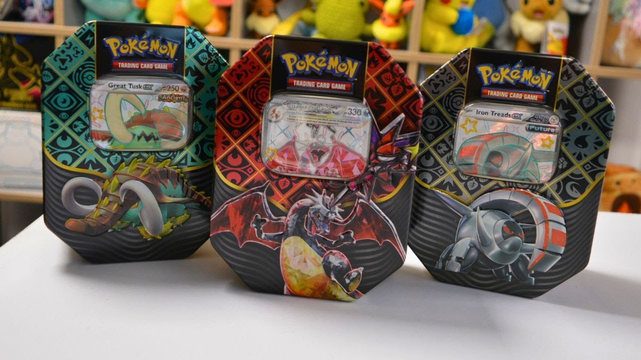 pokemon trading card game paldean fates tin Pokémon Scarlet & Violet 4.5 Mini Tins – Collectible Set – The Store Styles may vary Pokémon Favorites in the Palm of Your Hand Pokemon: Paldean Fates- Mini Tin