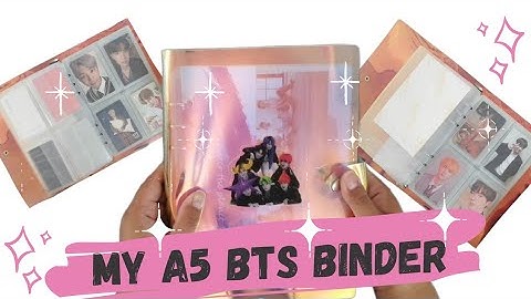Setting Up My Mini A5 BTS Photocard Binder