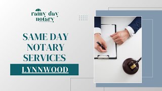 Same Day Notary Services Lynnwood