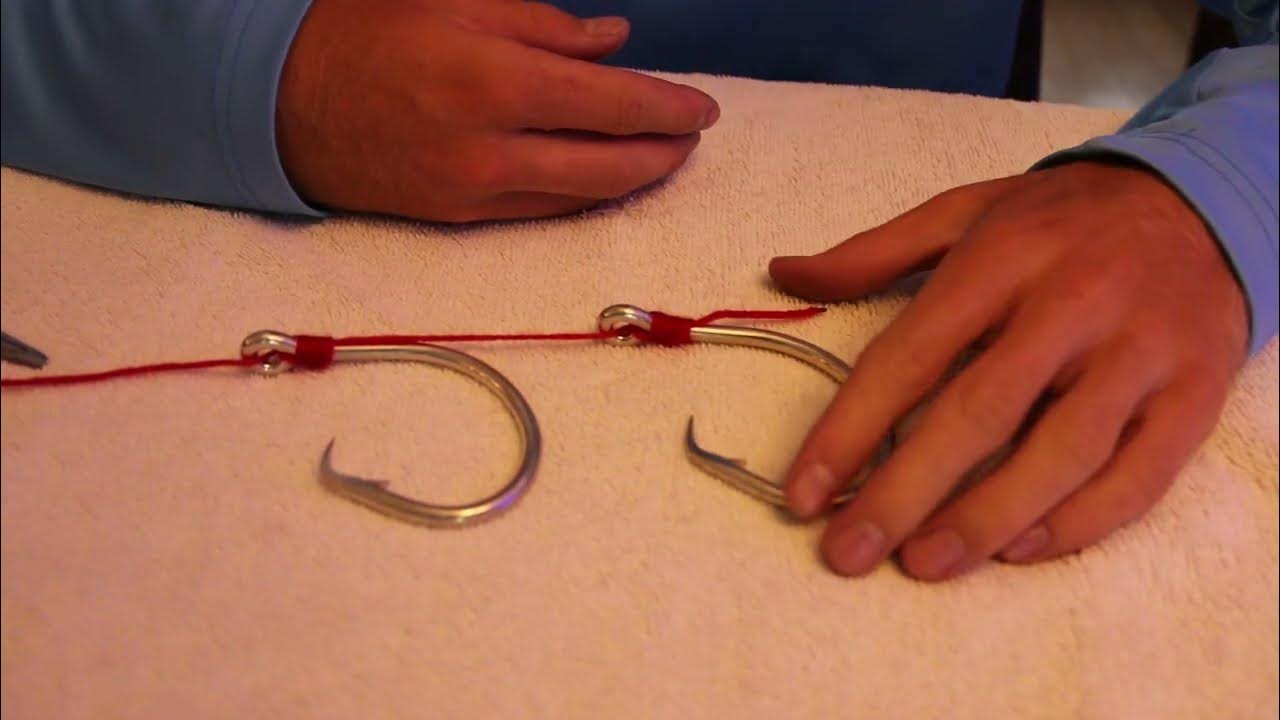 how to tie a double snell rig FAST and EASY! YouTube