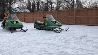 Parking the 1975 John Deere 300 beside the 1976 JD300 by Roger Cormier 26 views 13 days ago 28 seconds