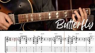 Butterfly - Herbie Hancock - solo jazz guitar tabs - chord melody