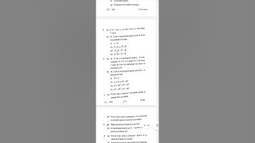 Topology| 2023-2025 |Semester 1| VBU M.Sc. Mathematics |Paper 3 Previous Year Question