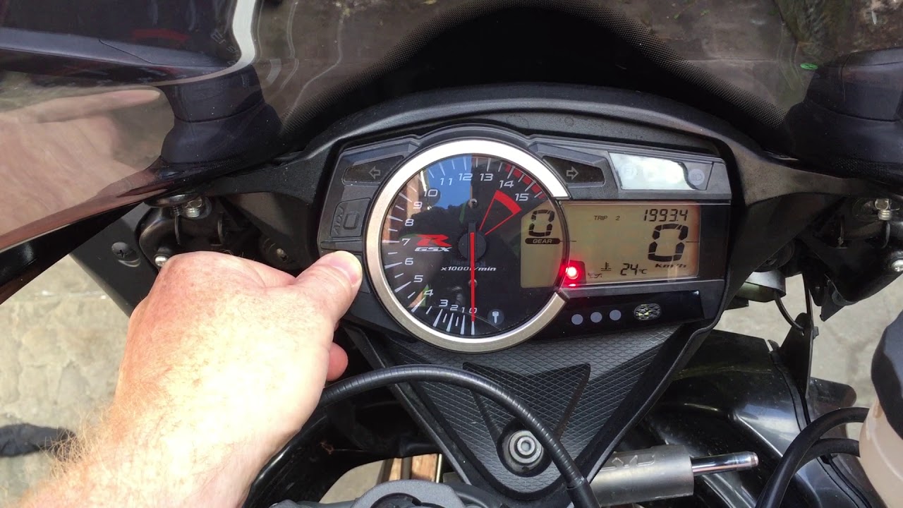 Suzuki Gsxr1000 L2 Motorcycle Change Clock Display From Kph To Mph - Youtube