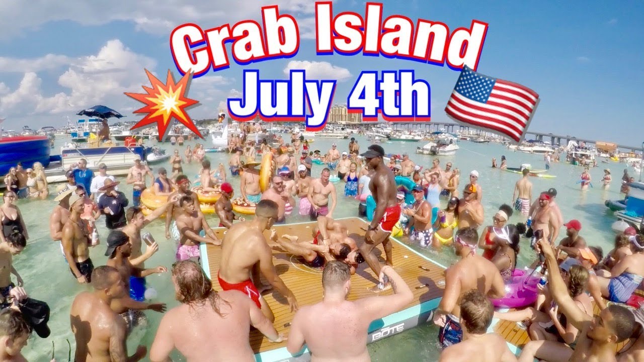 Destin Crab Island July 4th 2019 Destin SandBarParty Florida