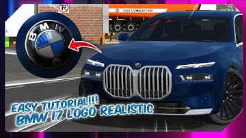 How To Make BMW i7 Logo Realistic Design Tutorial Car Parking Multiplayer