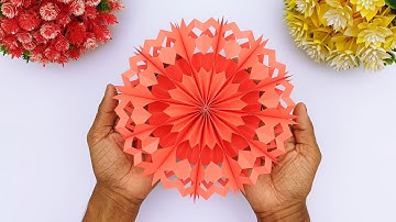 ❄️✨ Amazing 3D Paper Snowflake Making for Christmas | Easy DIY Decoration 🎄