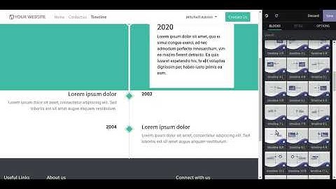 Timeline Snippets Odoo, Timeline Blocks Odoo