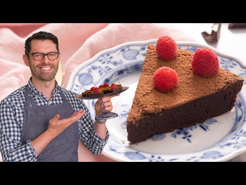 One Bowl Flourless Chocolate Cake  Preppy Kitchen