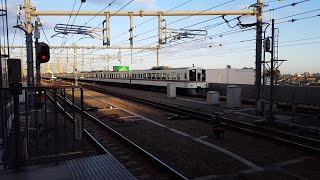 西武4000系 4017F+4005F 石神井公園駅通過 '20.02.24
