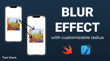 Easy way to add a Blur Effect with custom radius [Swift, iOS]