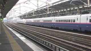 東北新幹線 E2系1000番台J65編成+E3系1000番台L53編成 142B やまびこ・つばさ142号 東京 行 郡山駅着発 2019.09.21