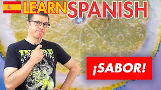 Learn Spanish: Flavor, taste and food vocabulary ✅