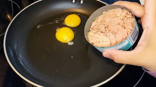 Do You have eggs and canned tuna at home?? Easy recipe !!