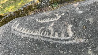 Helleristninger i Østfold : Hafslund og Bjørnstadskipet i Skjeberg----Petroglyphs in Norway