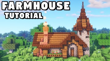 Minecraft Farmhouse Tutorial [How to Build]