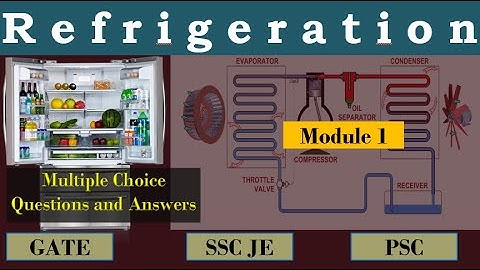 MCQ on Refrigeration System | VCRS Cycle | Module 1 | Thermal Engineering | GATE | JEE | TRB
