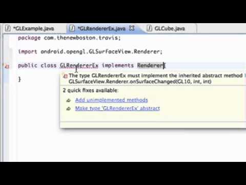 Android Application Development Tutorial 169 OpenGL Renderer Basics   YouTube