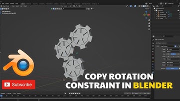 Copy Rotation Constraint in Blender