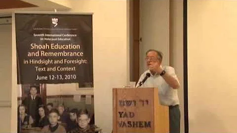 Professor Yehuda Bauer, Academic Advisor, Yad Vashem