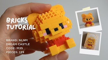 How to Build Winnie the Pooh NLNM Dream Castle M35 (129 Pieces) Step by Step Building Block Tutorial