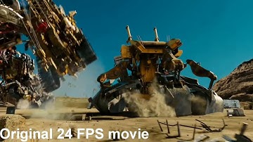 24 fps vs 30 fps vs 60fps (comparison)| frame per second fps| transformer movie scene 24fps vs 60fps
