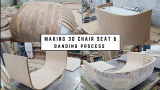 Make a chair seat #designer #contractfurniture #modern #chairmaking #handmade #youtubechannel