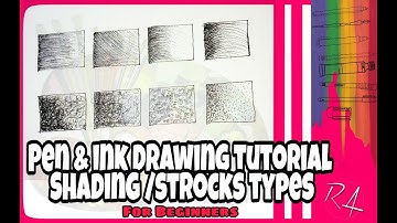 Pen and Ink Drawing Tutorials | Beginners crosshatching & basic strokes
