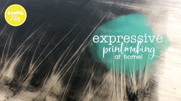 Reductive Monotype * Creating painterly prints at home * Beginner
