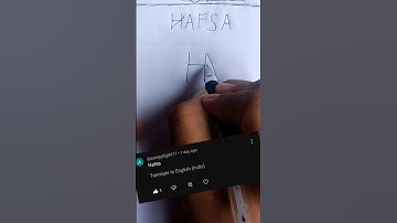 Hafsa Name Logo design #shorts