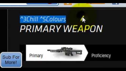 How to mod the colour of your class names in MW3