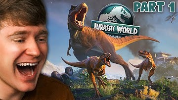 FIRST TIME Playing JURASSIC WORLD EVOLUTION 3!