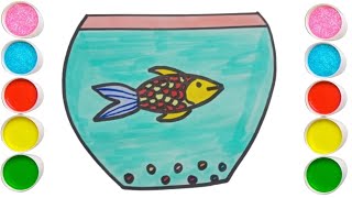How to draw a cute fish pot easy#drawing