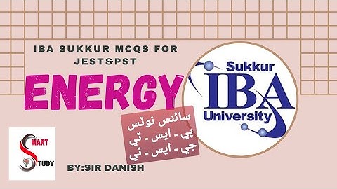 Energy|Mcqs|Science 6th-8th Jest&Pst Preparation|IBA Sukkur