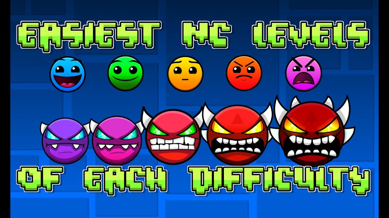 The Easiest Nine Circles Level of Each Difficulty | Geometry Dash 2.206 ...
