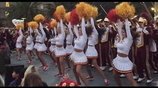 USC Union Square 2016 Weekender Rally Song Girls 9/16/16