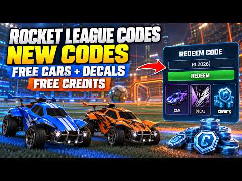 Rocket League Codes 2026 🎁 NEW Redeem Codes for FREE Cars, Decals & Credits!