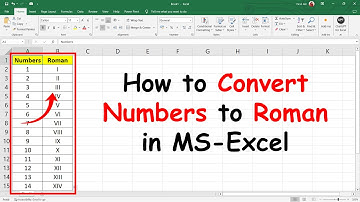 How to convert numbers to Roman numerals in MS Excel 2010, 2013, 2016,2019 | Roman Function in Excel