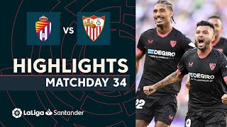 Resumen de Real Valladolid vs Sevilla FC (0-3)