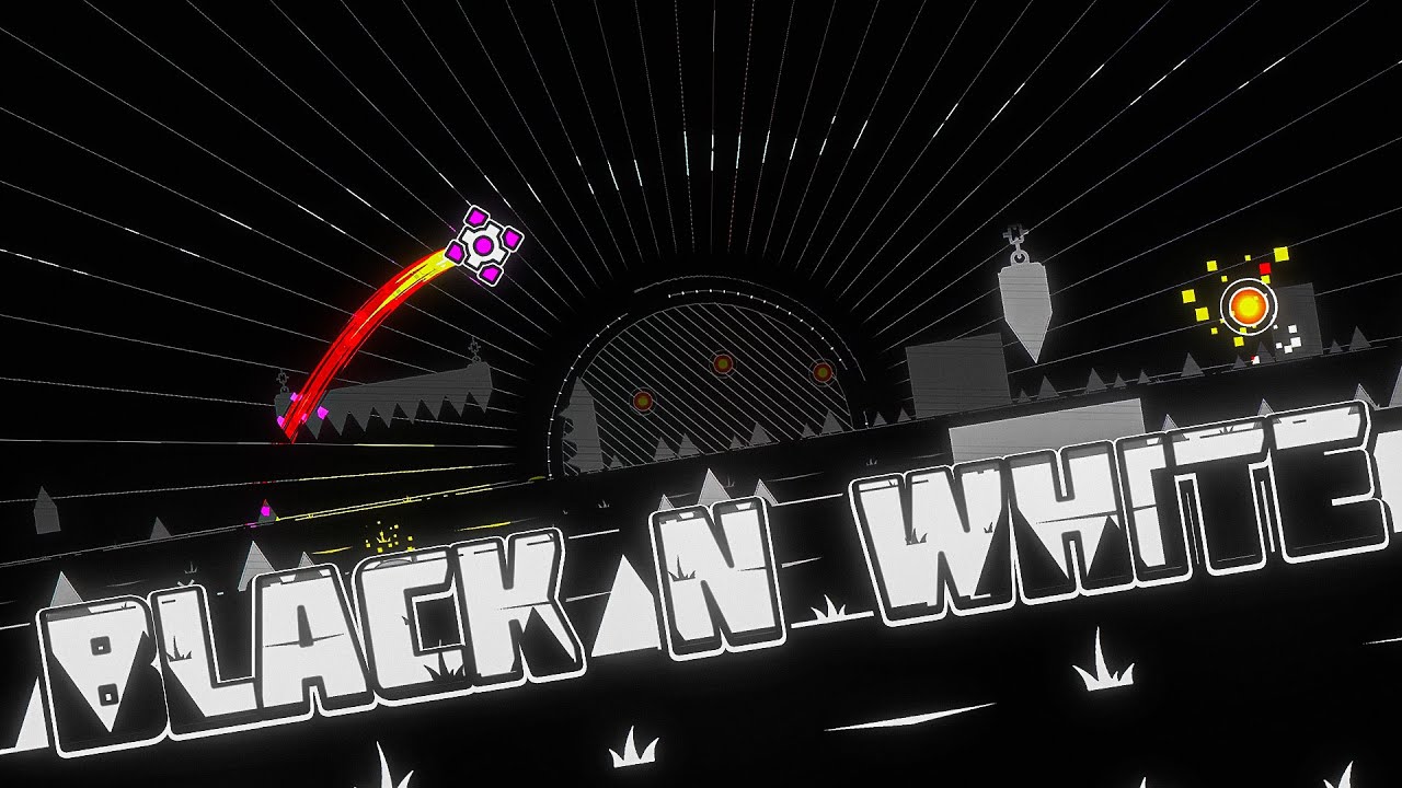 "Black N White" by JamAttack [ALL COINS] | Geometry Dash Weekly Demon 