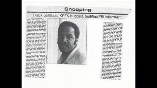 1970&#39;s FBI (BLACK DEATH) INFORMANT OTHELLO, PAPERWORK/ VIDEO INTERVIEW-REACTION