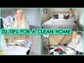 20 TIPS FOR A CLEAN HOME | HABITS FOR KEEPING A CLEAN HOUSE