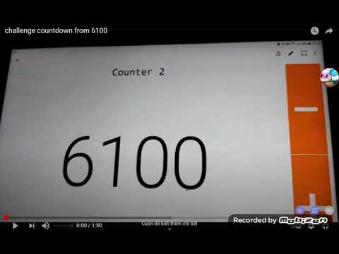 challenge countdown from 6200