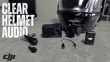 How I get CLEAR audio in my flip front helmet with the DJI Osmo Action 4!