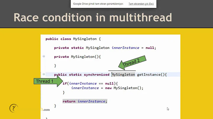 Thread-safe singleton implementation in Java