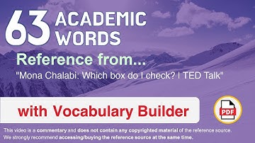 63 Academic Words Ref from "Mona Chalabi: Which box do I check? | TED Talk"
