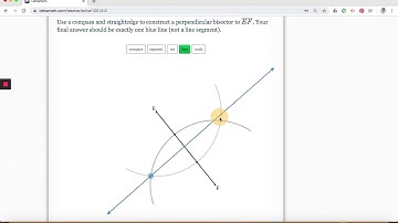 Constructing a Perpendicular Bisector