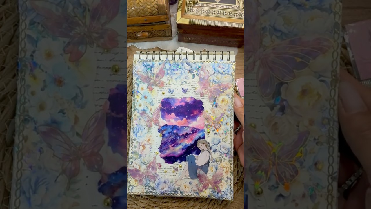 ASMR artistic journaling 💙🦋 