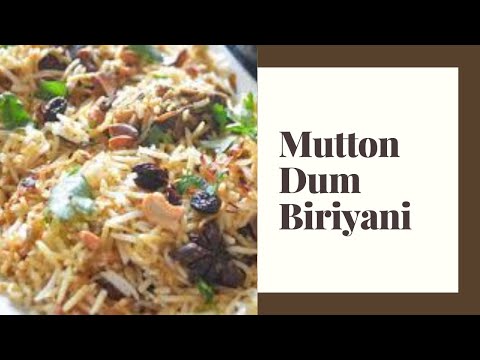 Mutton dum biriyani easy recipe 